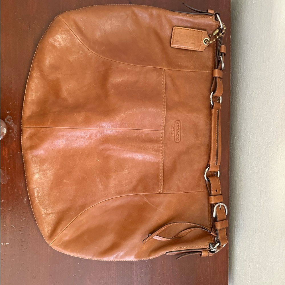 Coach Brown Leather Hobo Bag